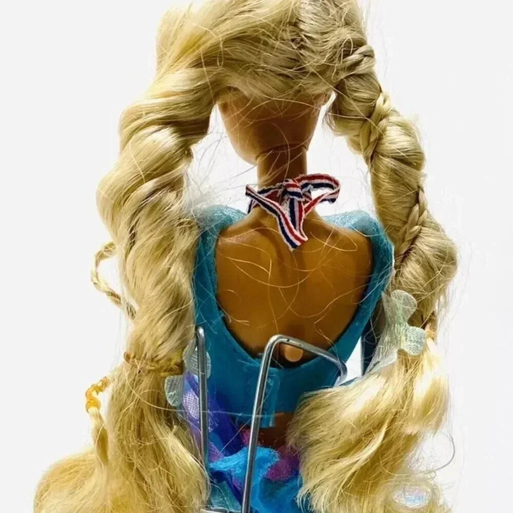 MATTEL BARBIE Olympian Doll 3 Piece Blue Outfit 12" Tall Blonde Hair Blue Eyes - Picture 5 of 11